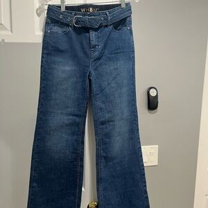 White House/Black Market wide leg jeans
